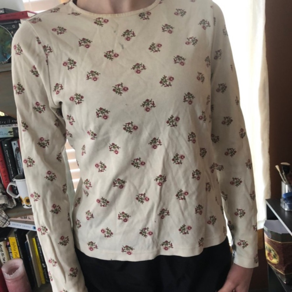 floral long sleeved tee